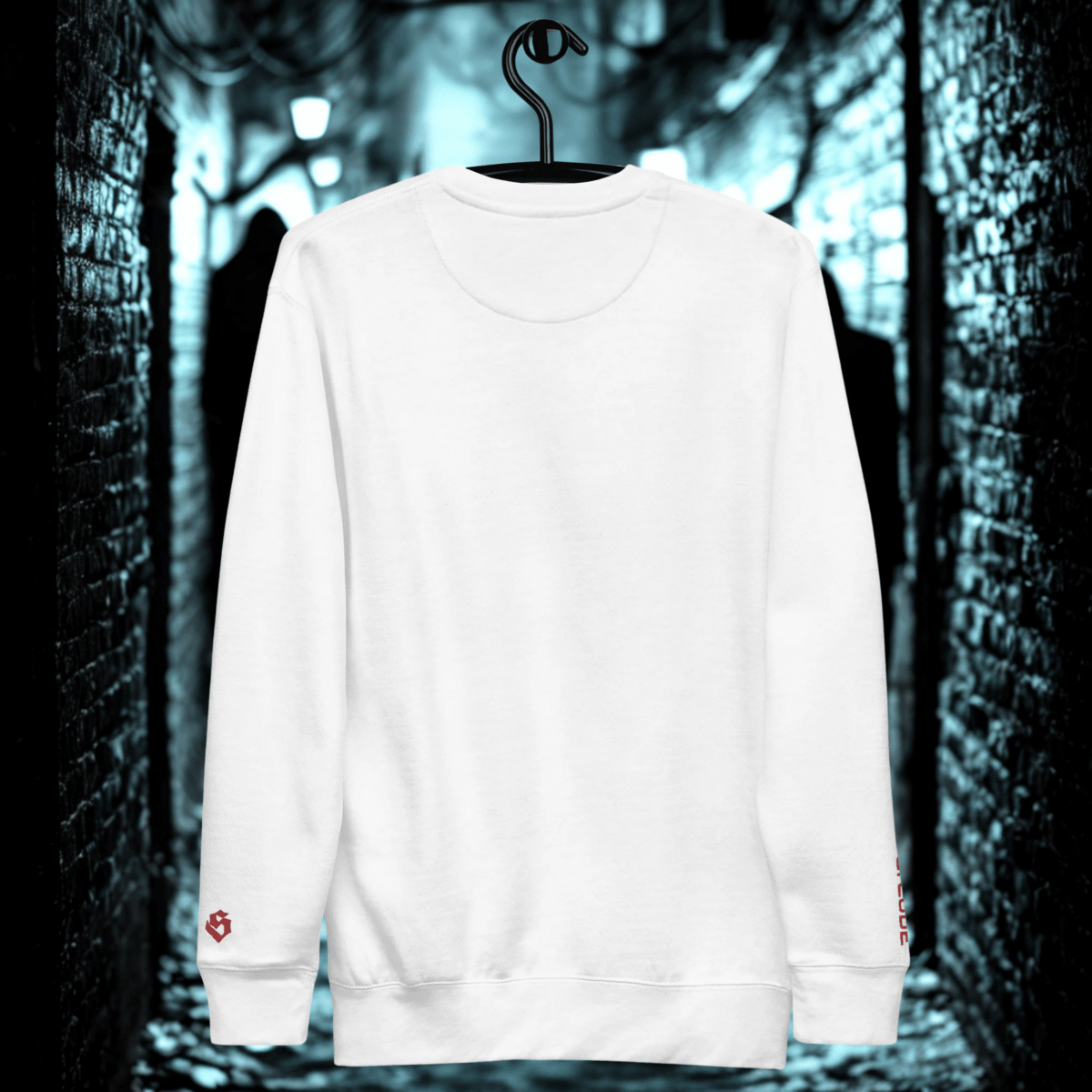 Streetwear Pullover Unisex - BS Outsiders Stickerei - BLOODY - STREETS.DE Streetwear Herren und Damen Hoodies, T-Shirts, Pullis