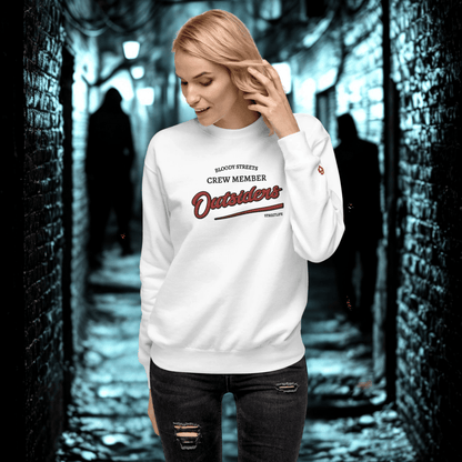 Streetwear Pullover Unisex - BS Outsiders Stickerei - BLOODY - STREETS.DE Streetwear Herren und Damen Hoodies, T-Shirts, Pullis