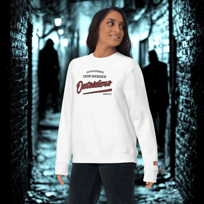Streetwear Pullover Unisex - BS Outsiders Stickerei - BLOODY - STREETS.DE Streetwear Herren und Damen Hoodies, T-Shirts, Pullis