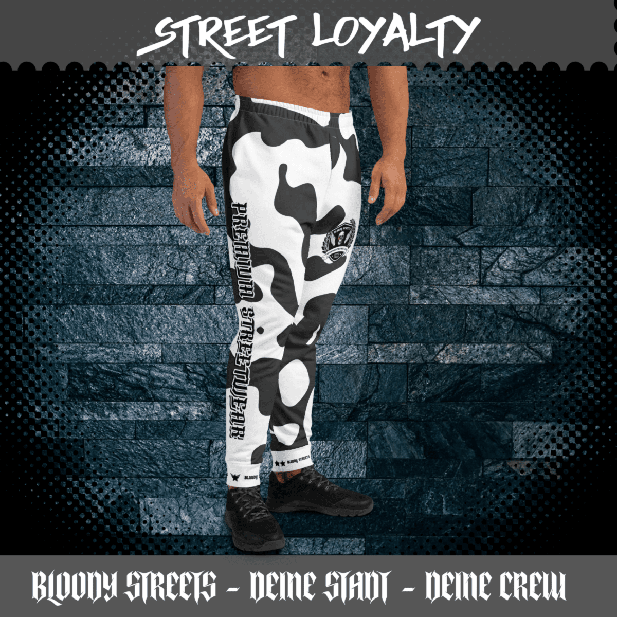 Streetwear Streetwear Männer Joggers Bloody Streets NBG - Street Loyalty - BLOODY - STREETS.DE Streetwear Herren und Damen Hoodies, T-Shirts, Pullis