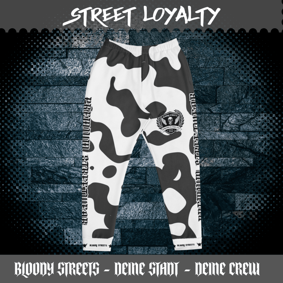 Streetwear Streetwear Männer Joggers Bloody Streets NBG - Street Loyalty - BLOODY - STREETS.DE Streetwear Herren und Damen Hoodies, T-Shirts, Pullis