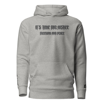 Streetwear Hoodie - IT'S TIME FOR JUSTICE - Stickerei Schrift