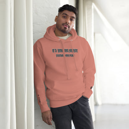 Streetwear Hoodie - IT'S TIME FOR JUSTICE - Stickerei Schrift