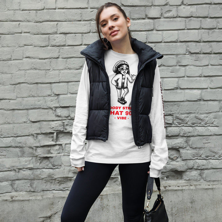 90's Streetwear Vibe 2 - Premium Longsleeve Lady - BLOODY-STREETS.DE Streetwear Herren und Damen Hoodies, T-Shirts, Pullis