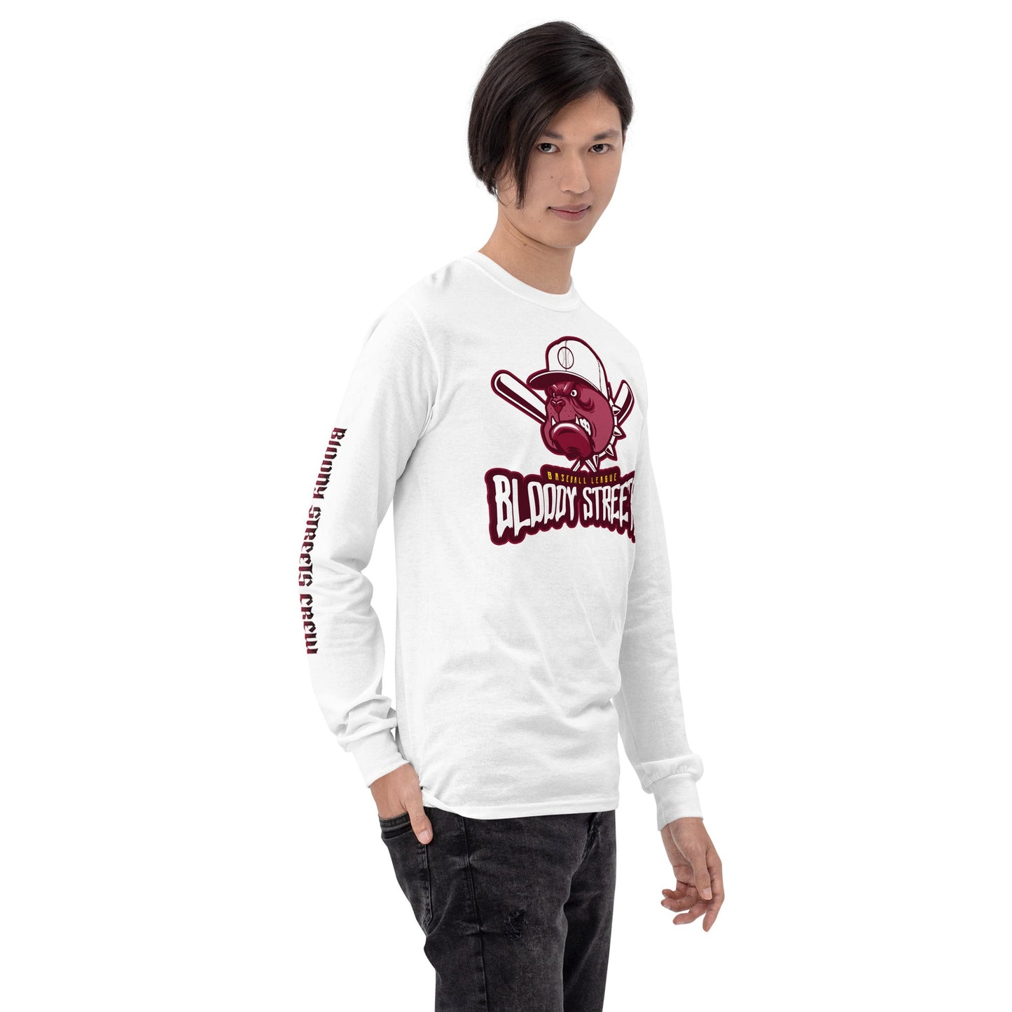 Baseball Bull Dog - Premium Longsleeve - BLOODY-STREETS.DE Streetwear Herren und Damen Hoodies, T-Shirts, Pullis