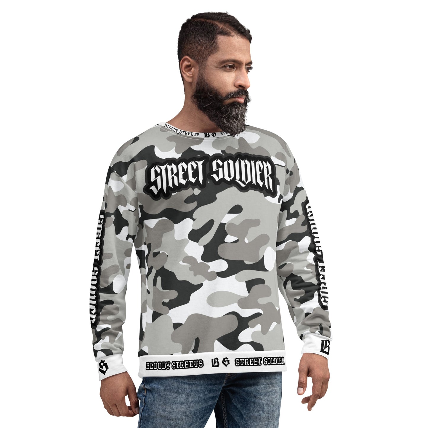 Bloody Camouflage Bull Dog Street Soldier Pullover - BLOODY-STREETS.DE Streetwear Herren und Damen Hoodies, T-Shirts, Pullis