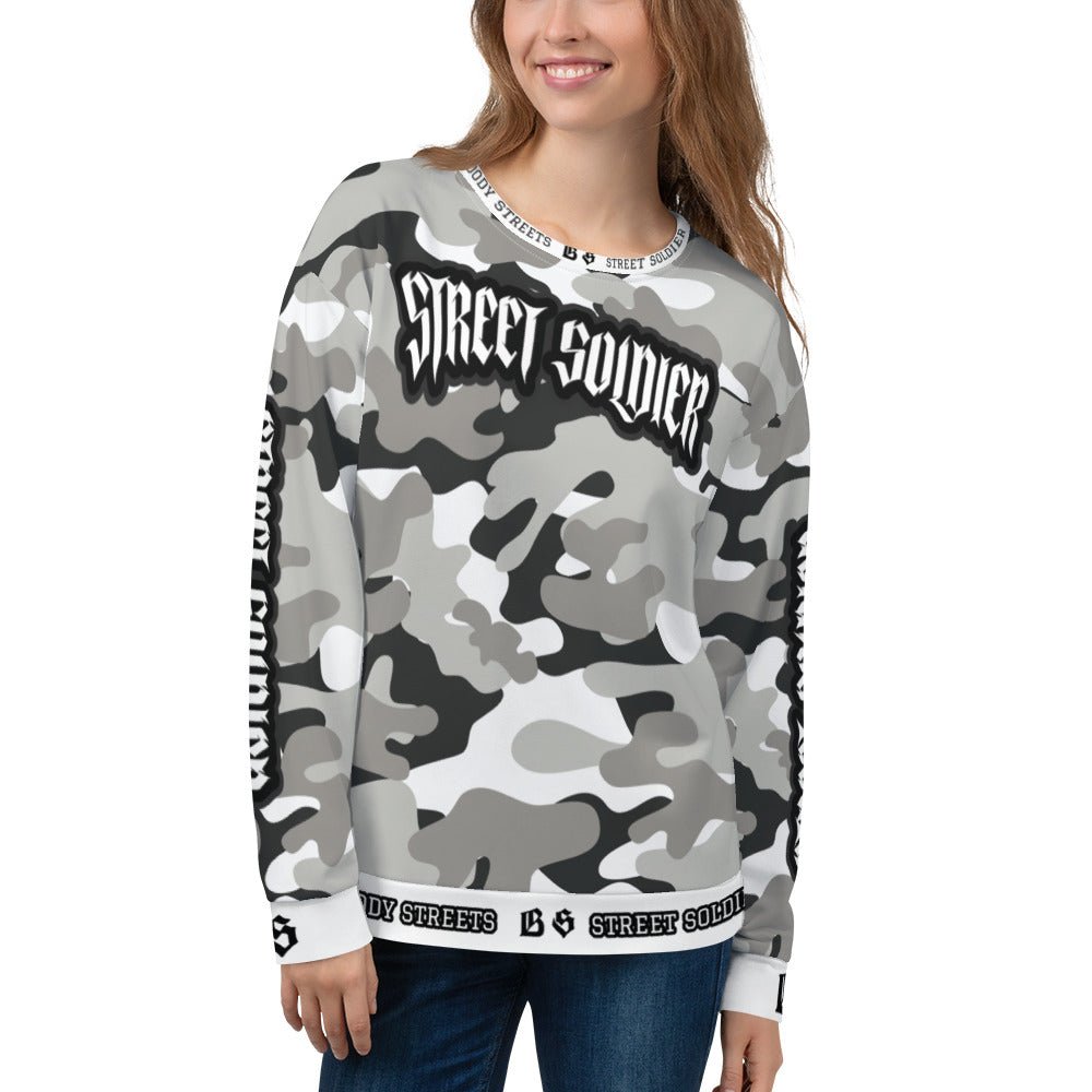 Bloody Camouflage Bull Dog Street Soldier Pullover - BLOODY-STREETS.DE Streetwear Herren und Damen Hoodies, T-Shirts, Pullis