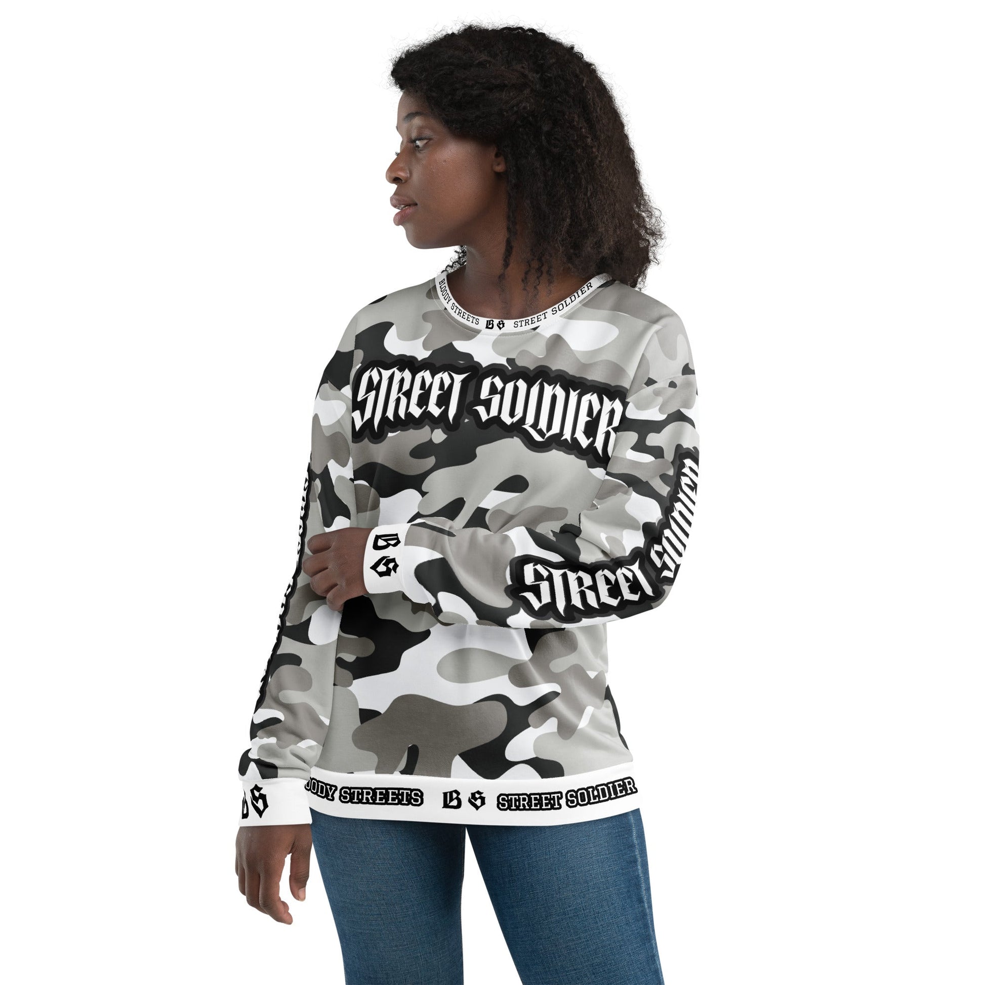 Bloody Camouflage Bull Dog Street Soldier Pullover - BLOODY-STREETS.DE Streetwear Herren und Damen Hoodies, T-Shirts, Pullis