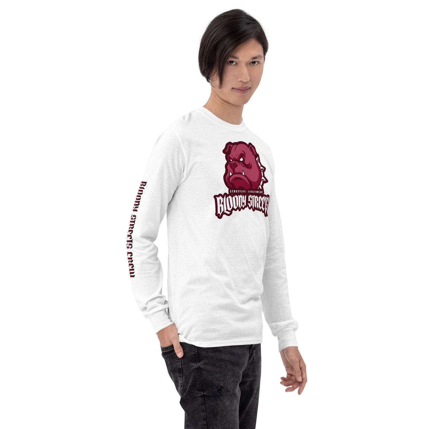 Bloody Streets Crew - PREMIUM Longsleeve - BLOODY-STREETS.DE Streetwear Herren und Damen Hoodies, T-Shirts, Pullis