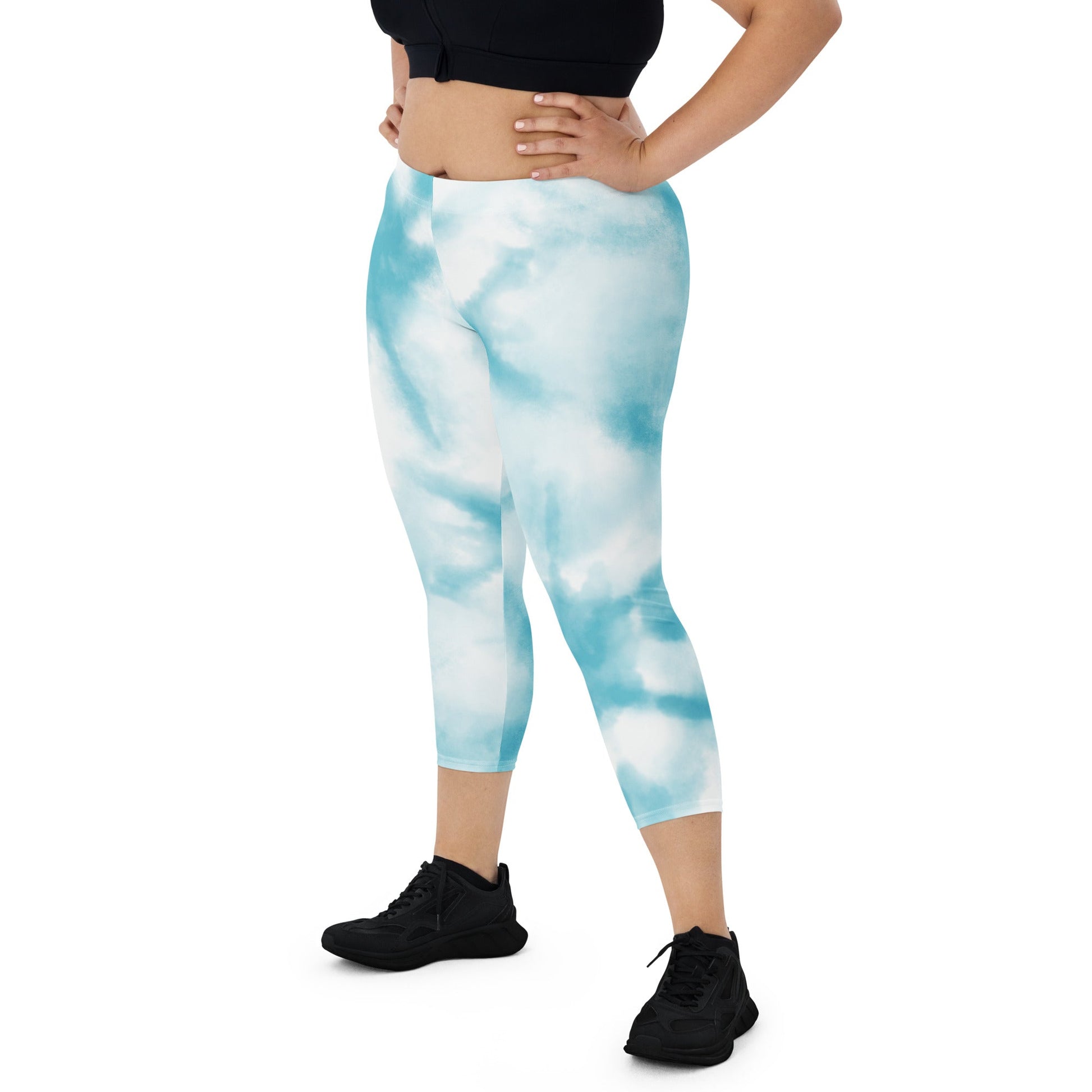 Capri Leggings - LIGHT BLUE - BLOODY-STREETS.DE Streetwear Herren und Damen Hoodies, T-Shirts, Pullis