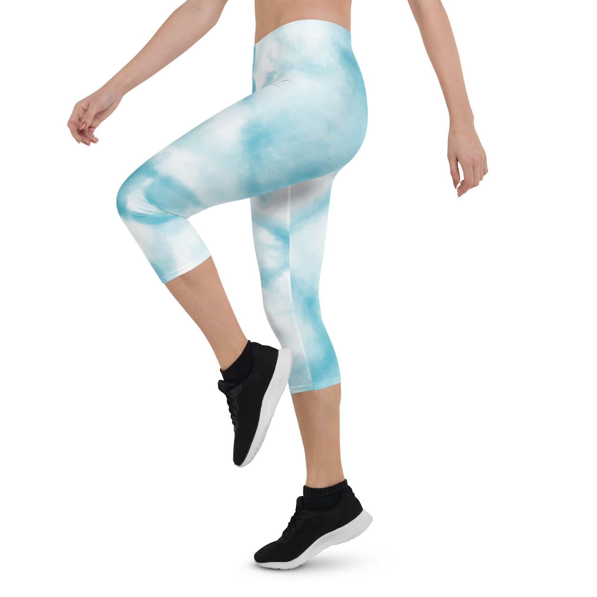 Capri Leggings - LIGHT BLUE - BLOODY-STREETS.DE Streetwear Herren und Damen Hoodies, T-Shirts, Pullis