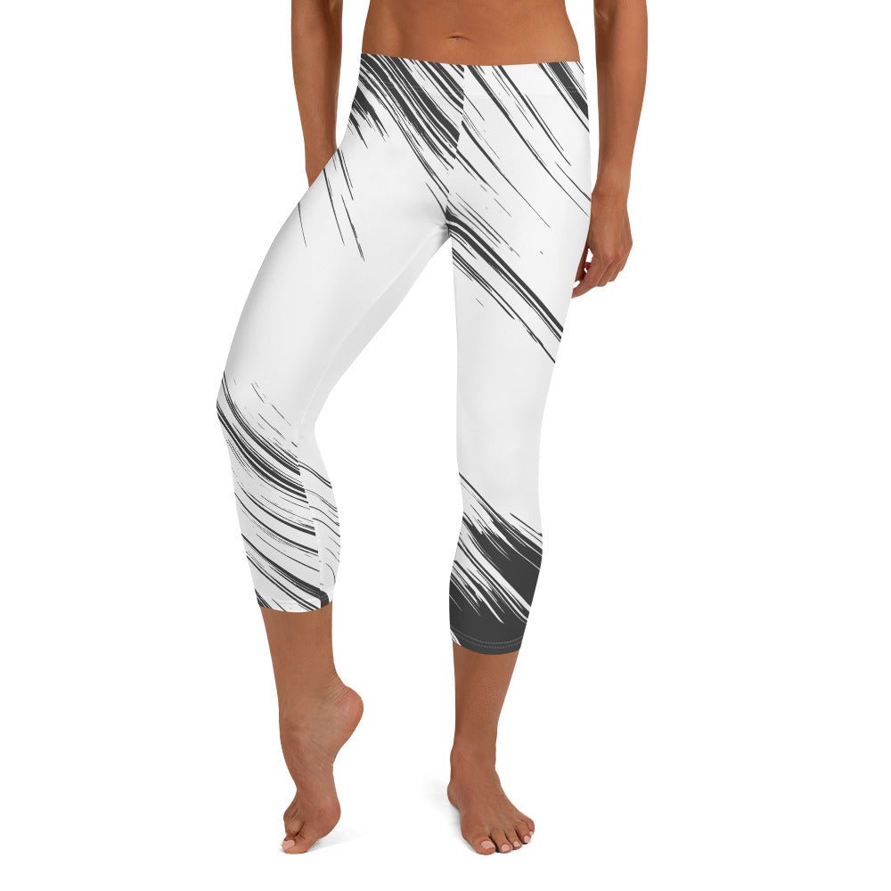 Capri Leggings - TRENDY BLACK AND WHITE - BLOODY-STREETS.DE Streetwear Herren und Damen Hoodies, T-Shirts, Pullis